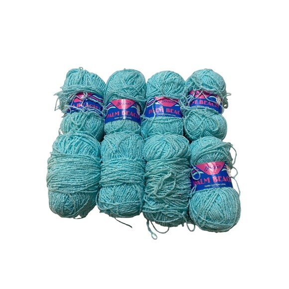 Bouquet Palm Beach Terry Cotton Look Yarn Lot Vintage - Picture 1 of 5